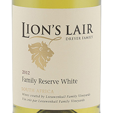 DREYER FAMILY LION'S LAIR FAMILY RESERVE WHITE 2012