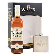 WISER'S DELUXE WITH FLASK GIFT PACK