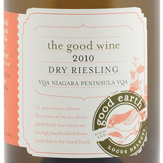 THE GOOD EARTH DRY RIESLING 2010