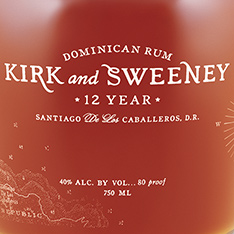KIRK AND SWEENEY 12 YEARS OLD DOMINICAN RUM